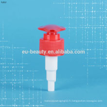 Pompe à shampoing en plastique couleur rouge 28/410